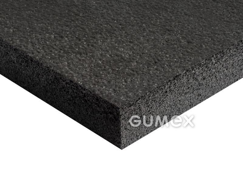 NOPAPLANK, 25mm, 2750x600mm, Dichte 35kg/m3, raue Oberfläche, LDPE, -20°C/+50°C, schwarz, 